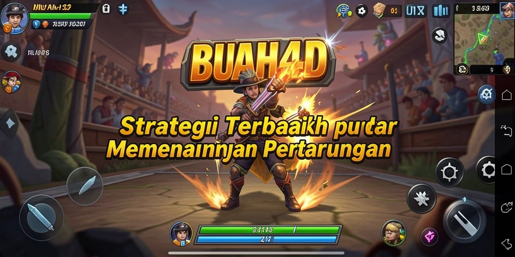 Tampilan gameplay yang mendebarkan dalam BUAH4D.