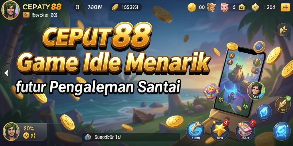 Tangkapan layar menunjukkan gameplay santai CEPAT88 dengan elemen manajemen sumber daya.