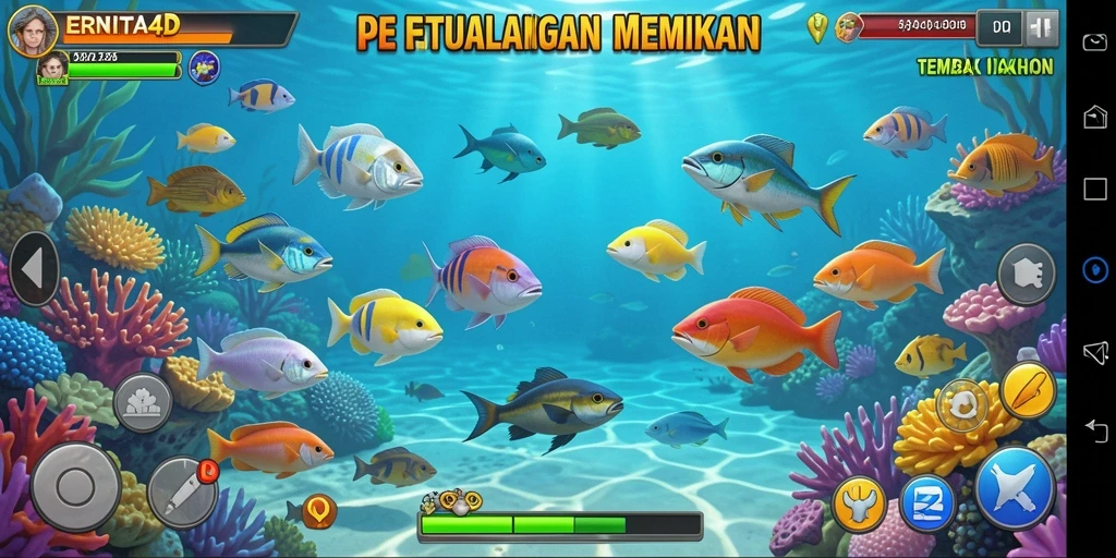 Tampilan gameplay seru Tembak Ikan di ERNITA4D.