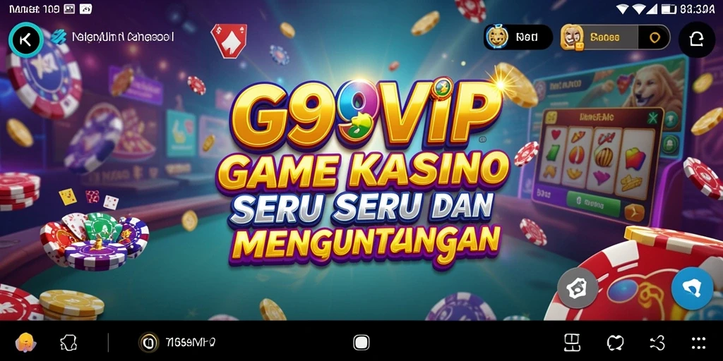 Tampilan gameplay menarik dari G9VIP, penuh aksi kasino.