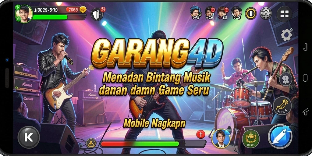 Screenshot GARANG4D menampilkan gameplay seru dengan berbagai instrumen musik.