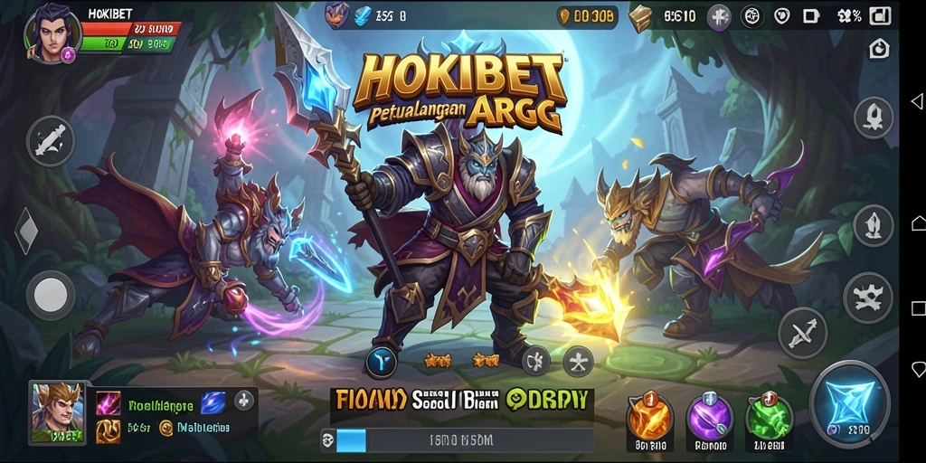 Tampilan gameplay HOKIBET menunjukkan pertarungan seru di dunia ARPG.