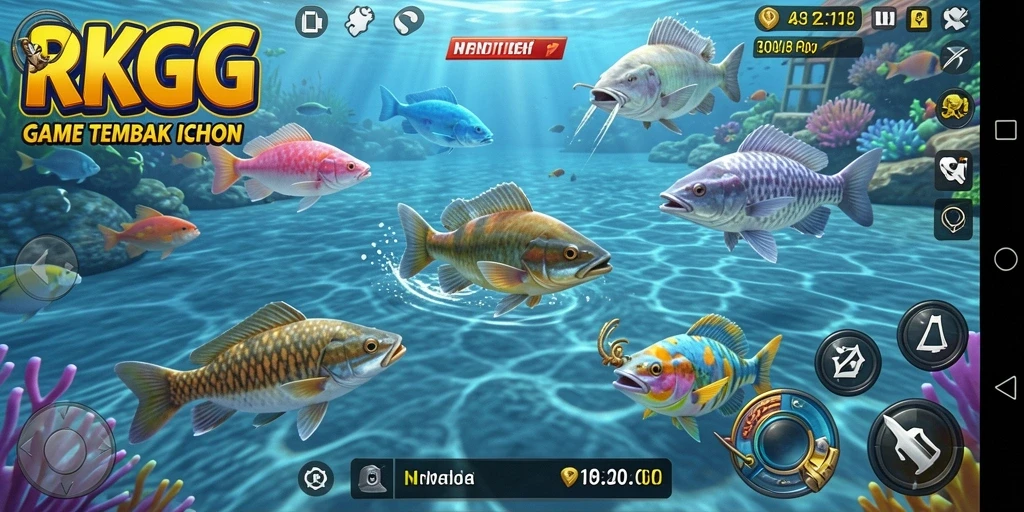 Gameplay seru menembak ikan dalam RKGG.