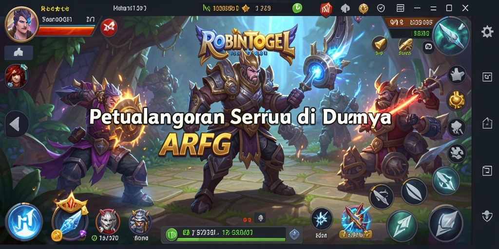 Tangkapan layar menampilkan aksi pertempuran seru di dalam <strong>ROBINTOGEL</strong>.