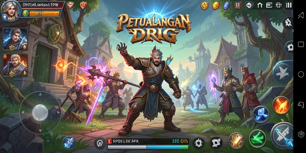 Screenshot gameplay RP99 menampilkan aksi pertarungan yang intens dan mendebarkan.