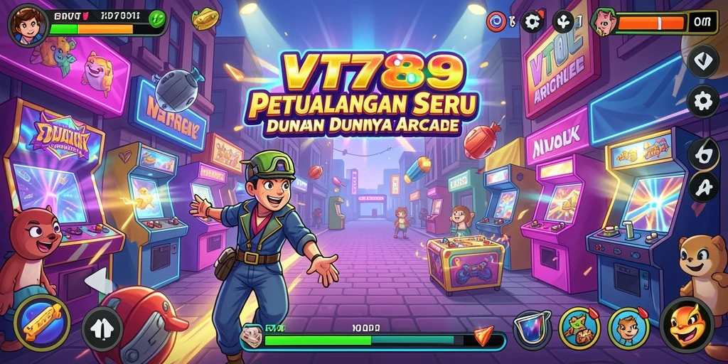 Screenshot gameplay VT789 menunjukkan aksi seru dan warna-warni.